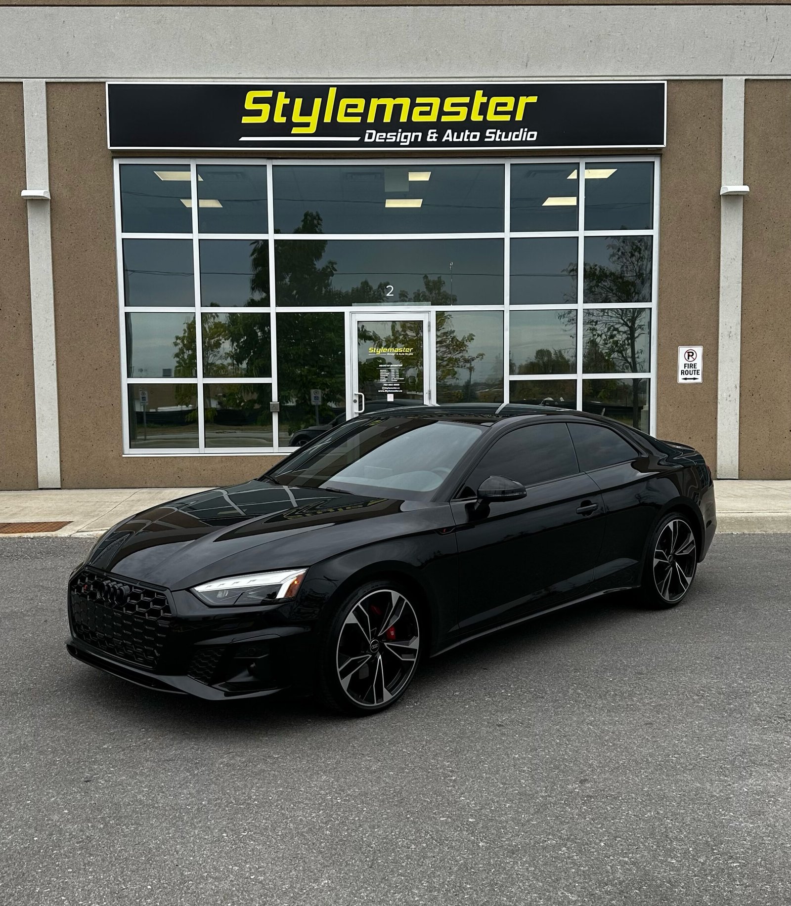 Paint Correction​ on dark car at Stylemaster barrie.