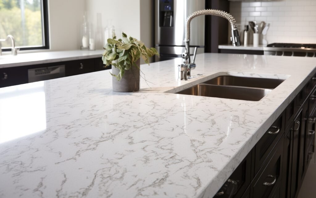 kitchen white granite countertop protective film.